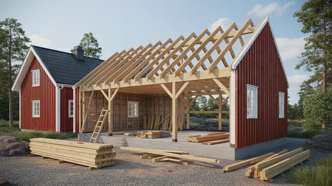 Byta Garagetak med Papptak