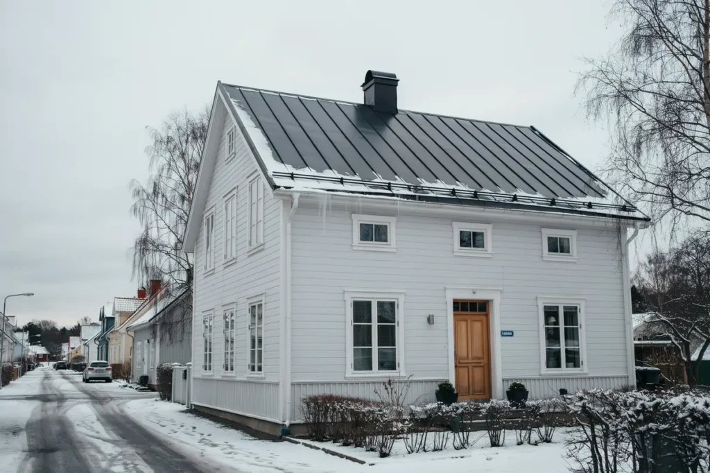 sn r jning av tak och borttagning av istappar i finninge str ngn s